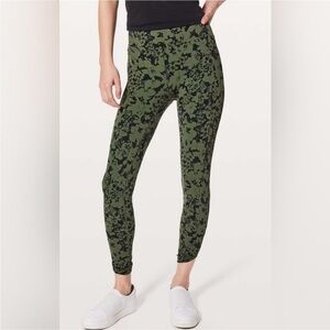 Lululemon All You Do Tight Efflorescent Barracks Green Black Align Leggings